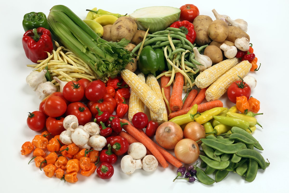 Fresh ingredients for healthy cooking