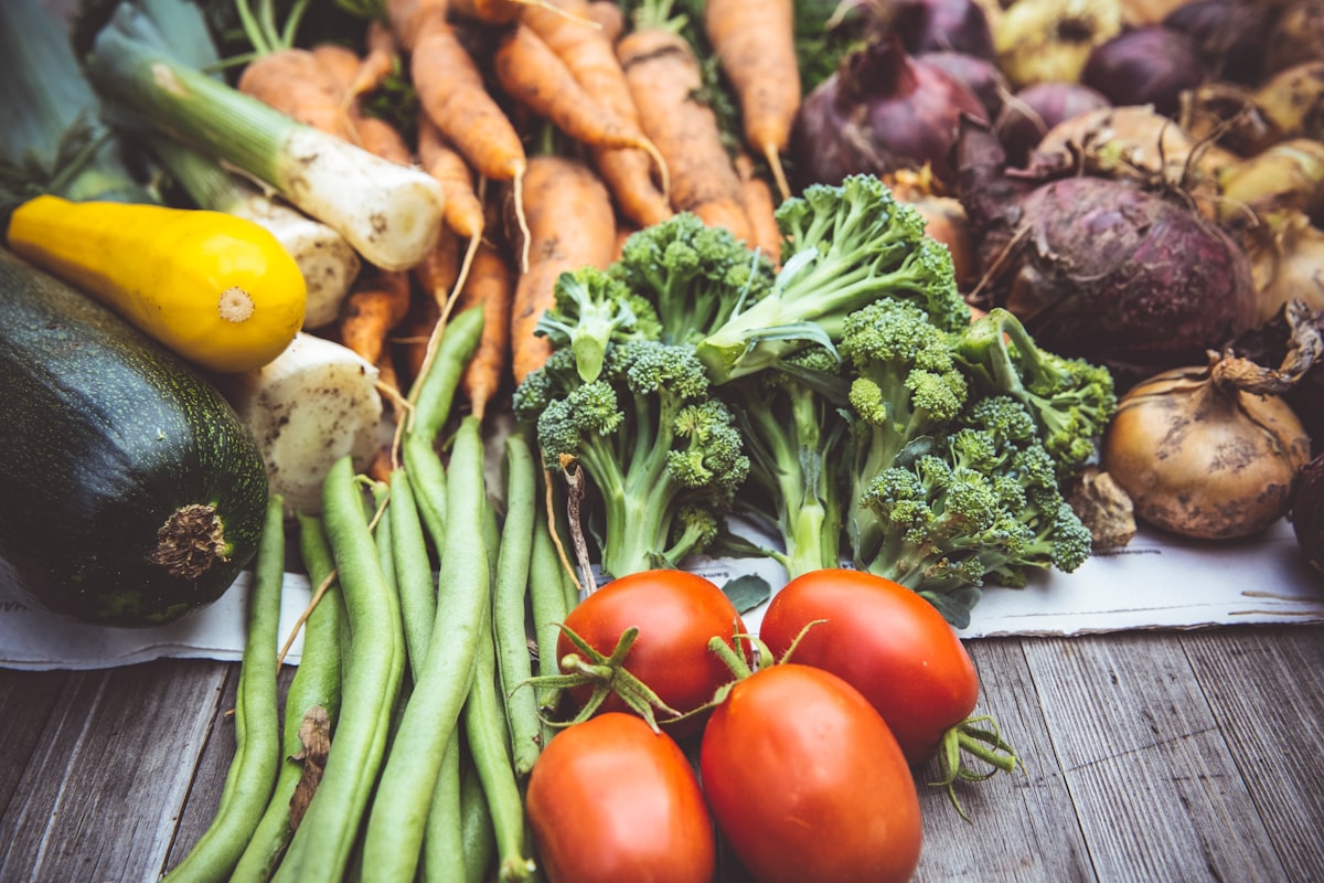 Colorful roasted root vegetables medley